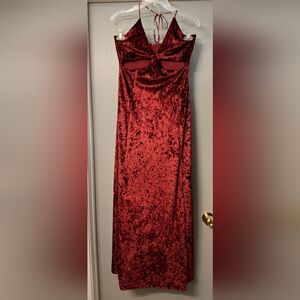Forever 21 Velvet Cutout Maxi Dress